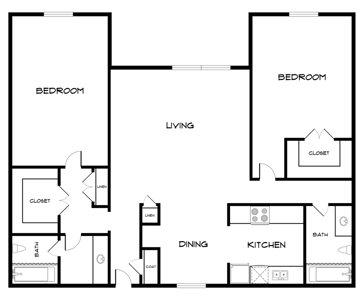 Two bedroom / Two Bath